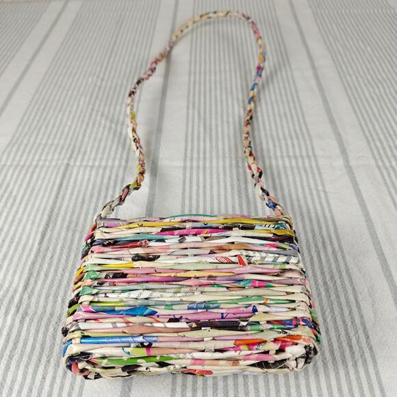 Handmade Colorful Magazine Shoulder Purse Eco Friendly Bag - Picture 2 of 9